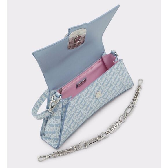 NWT~ALDO X BARBIE VOGUE Blue & Rhinestones Limited Edition Shoulder Bag Purse - Picture 3 of 9